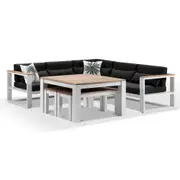 Balmoral Outdoor Aluminium Lounge and Dining Setting - Outdoor Aluminium Lounges
