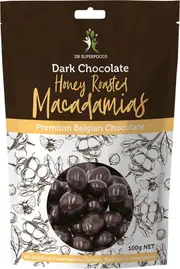 Honey Roasted Macadamias (Dark Chocolate) - 100g