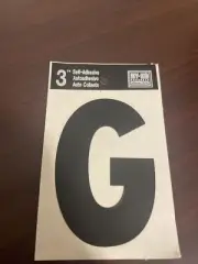 Hy-Ko Vinyl 3 In. Non-Reflective Adhesive Letter, G