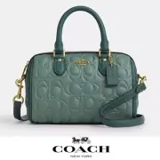 NWT ❤️ Coach Mini Rowan Crossbody Bag In Blocked Signature Leather CY744