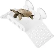 LeoLeoii Basking Platform Climbing Basking Terrace Aquarium Fish Tank Reptile Tortoise Floating Platform Dock Pet Supplies White