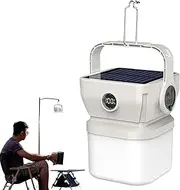 LED Camping Lantern, Solar Lanterns, Waterproof Foldable Fishing Lamp, Flashlight Outdoor Gear for Hiking Tent Power Outages