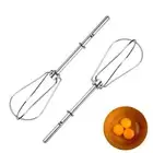 Mixer Attachments Cordless Egg Whisker Hand Push Stainless Steel Egg Beater Tool