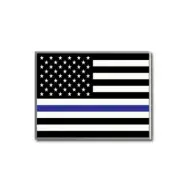 Thin Blue Line Lapel Pin
