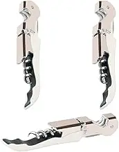 Professional Waiter Corkscrew Wine Openers Set (4 PCS),Upgraded with Heavy Duty Stainless Steel Hinges Wine Key for Restaurant Waiters, Sommelier, Bartenders (White 2 Packs)
