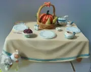 CHERISHED TEDDIES "WE BEAR THANKS THANKS GIVING TABLE" 141542 MINT IN BOX