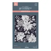 Spellbinders Festive Poinsettias Press Plate from the Amaryllis Christmas Collec