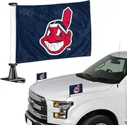 ProMark Cleveland Indians Flag Set 2 Piece Ambassador Style 8162089809, Team Color, One Size