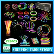232pcs Glow Sticks Party Pack mixed Colour Glow Sticks Light Bracelet Glow Stick