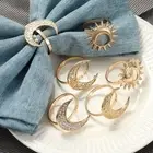 Alloy Napkin clasp Sun Napkin Holder Buckles Table Decoration