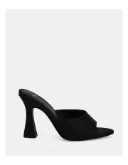 [Novo Shoes] Zabrina Heeled Mules in Black