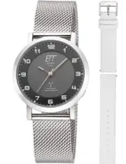 ETT Eco Tech Time ELS-11625-22MS Ladies Watch Atacama Solar Radio Controlled 36m
