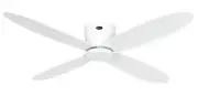 Smart Ceiling Fan with Remote Control Plano 132 CM White Energy-Saving Fan