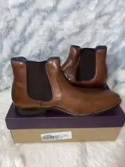Johnston & Murphy Lewis Chelsea Boot Tan Full Grain 13 M (D)