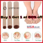 Toe Tube Sleeve Protector Cushion Fabric Gel Lining Finger Toe Separator Tubing