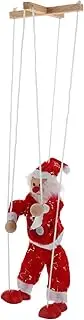 KOMBIUDA Xmas Pull String Marionette Creative Wooden Puppet for Interactive Hand Puppet for Festive Fun for Theatrical Performances and Holiday Gatherings