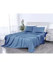 Kathy Ireland 500 Thread Count Damask Stripe Sheet Set with OptiFit