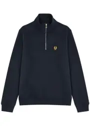 Belstaff Half-zip Cotton Sweatshirt - Navy - XL XL