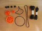 Meccano Erector Set Replacement Parts Pulleys, Belts and String