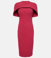 [Safiyaa] Safiyaa Caped midi dress AU 8 pink