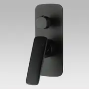 Esperia Matte Black Wall Mixer with Diverter