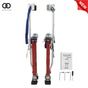 24-40 In Aluminum Adjustabl Drywall Stilts Tool For Taping Painting Painter Red