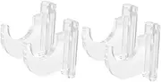SUPVOX 2sets Acrylic Wall Guitar Hanger Sword Display Mount Baseball Bat Holder Easy Install Wall Rack Stylish Storage Solution 2pcs*2