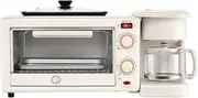Countertop Mini Oven, Multifunctional 3-in-1 Oven, 640w Power 12l Capacity Split Frying Pan 100-230° Temperature Control Timing Suitable for Baking