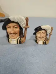 2 Royal Doulton Athos, A Three Musketeer, D6452 & D6509 1955