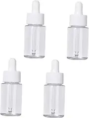 Glass Dropper Bottles Essential Oil Dropper Empty Pcs Leakproof Silicone Plastic Glass Material