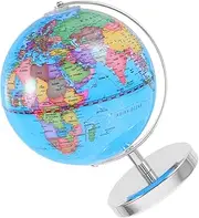 Classroom Globe for Desktop English Globe with Political Boundaries Major Cities Clear Printing for Geography for Home Office
