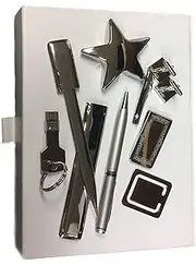 Tie Clip Cufflinks USB Pen Box Gift Set Lawn Bowls Sports for Men