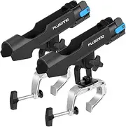 PLUSINNO Fishing Boat Rods Holder with Large Clamp Opening 360 Degree Adjustable Fishing Rod Racks Folding Holder …