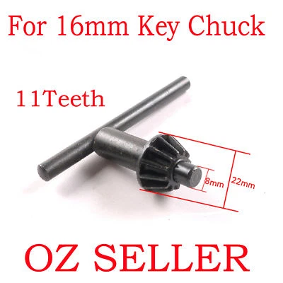 Full METAL KEY for 16mm Drill press Chuck Hitachi Bosch Ryobi Makita Dewalt