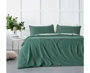 Gioia Casa Bamboo Microfibre Quilt Cover Set - Green - Double