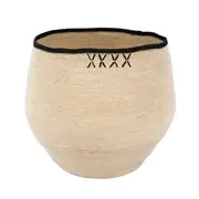 [Florabelle Living] Cross Woven Basket Natural & Black