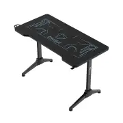 ONEX GD1200G RGB Tempered Glass Gaming Desk - Black