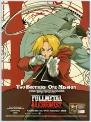 Vintage Print Ad 2004 Fullmetal Alchemist FMA DVD Original Promo Poster Art