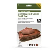 Vallejo 78411 Model Air AFV German Red Oxide 6 Colour Acrylic Paint Set