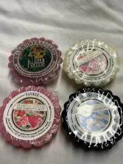 YANKEE CANDLE & Miller Fluers- Four Wax Melts / Tarts- Midsummers, LAce, Hearts,