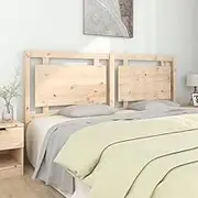 Bed Headboard 185.5 cm Solid Wood Pine, Queen Size, Upholstered Headboards for Bed Frame, Rustic Wooden Head Board, Cama, Head, Wood, Adjustable, King