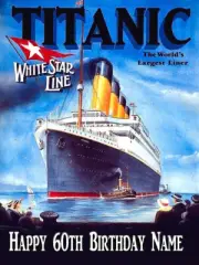 Titanic Ship REAL EDIBLE ICING CAKE TOPPER PARTY IMAGE FROSTING
