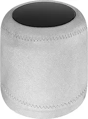 Geekria Lycra Speaker Cover for APPL HomePod 2/1 Smart Speaker Cover, Dust Cover, Replacement Bluetooth Speaker Cover (Grey)