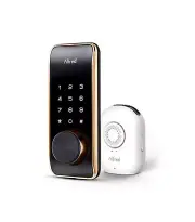Alfred Touchscreen Keypad Pin + Key Entry Smart Door Lock Combo with Wi-Fi Co...