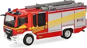[Herpa] Truck Model Man TGM CC Ziegler Z-Cab Fire Brigade, Miniature Scale 1:87, Collectable, Made in Germany, Plastic
