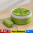 Automatic Clothes Washer Auto-Off Mini Turbo Washer for home Bathroom (Green) HO
