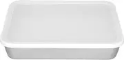 Stainless Steel Baking Tray, Deep Flat Non Stick Baking Pan, Cookie Sheet Baking Pan, Food Storage Box with Cover for Home Kitchen (-3118210293811)
