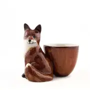 Quail Ceramics Egg Cup With Fox.