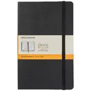 Moleskine Classic Hardcover Ruled Large 240pg Notebook Black