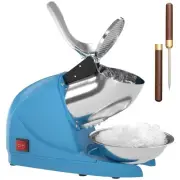 Shaved Ice Machine, Electric 3 Blade Snow Cone Machine, 380W Crusher Ice Make...